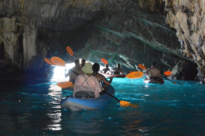 Blue Cave Kayak & Snorkel Adventure from Kotor / Tivat - Getting comfortable in the tandem kayaks