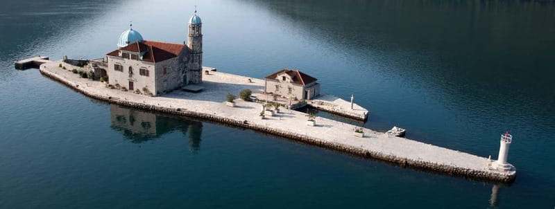 Bokokotor Bay, Blue Cave and panorama of Mamula - Old submarine bases from the water