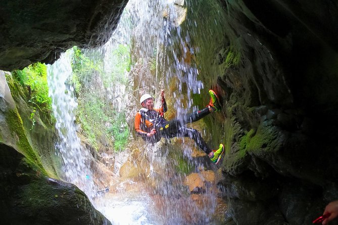 Canyoning Skurda River - Extreme adventure in Kotor City - Rappelling down the waterfalls