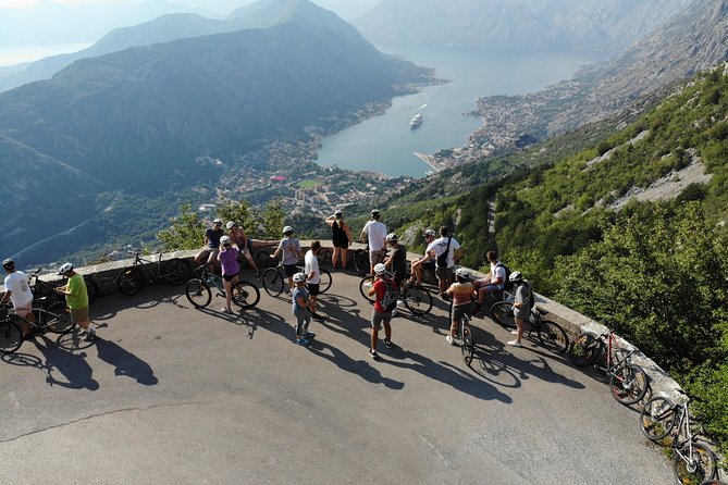 Epic 25 Turns Downhill Bike Descent w/ Panoramic Cable Car Ascent - Starting near Kotor and heading uphill