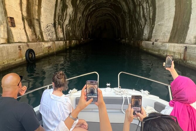 From Kotor: Boat to Blue Cave & Lady of the Rocks &Submarine Base - Entering the Blue Cave, when conditions allow