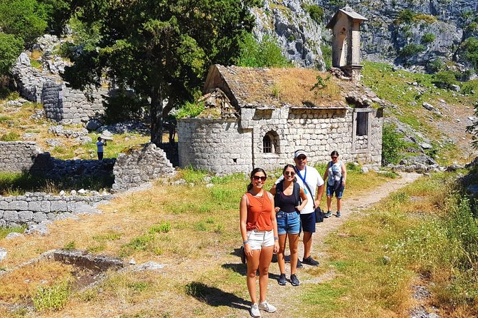 Hiking downhill from Krstac to Kotor, visit San Giovanni fortress - The final descent into Kotor Old Town