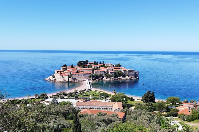 Montenegro shore excursion from Bar or Kotor - Budva and the view toward Sveti Nikola