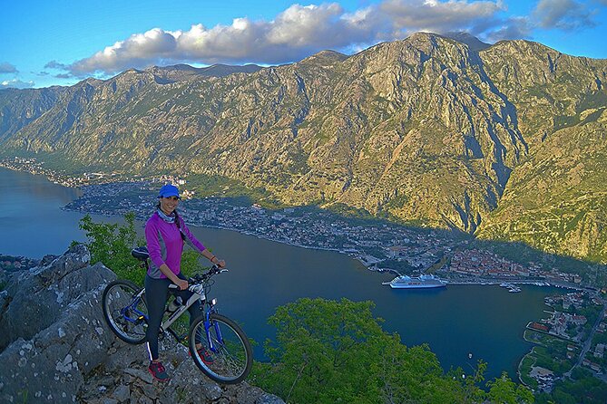 Mountain Biking on Vrmac peninsula - Panoramic view on Kotor bay - Riding toward Vrmac’s high point