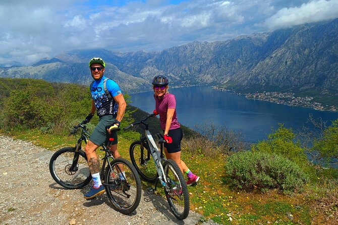 Mountain Biking on Vrmac peninsula - Panoramic view on Kotor bay - Fort Trojica, the practical starting point