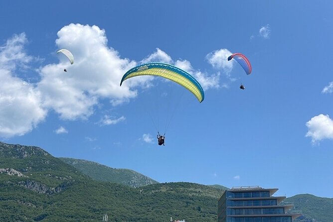 Paragliding in Budva with Certified Pilot (Free Pick-Up Included) - Weather Is Part of the Deal