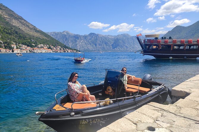 Perast-Our Lady Of The Rocks &Blue Cave-Private Tour Black Pearl - A panoramic look at Mamula Fortress