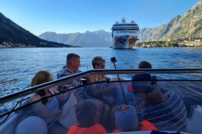 Private Speed Boat Tour - Kotor Bay and Blue Cave up to 6 People - Leaving Port of Kotor with the old city behind you