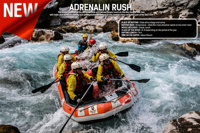 Rafting Adrenalin 7km - Key points for your Tara River day