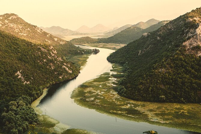 Skadar Lake & Crnojevića River: Swimming, Snacks & Wine - Vranjina Island and the Albanian Alps