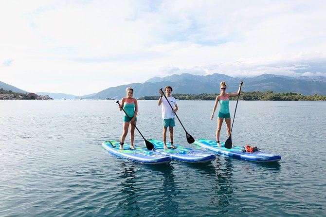 Stand-Up-Paddle Board at Bay of Kotor from Tivat or Kotor - The safety briefing and first paddle strokes
