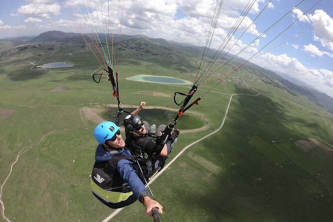 Tandem Paragliding in Durmitor National Park - The winch launch near Vrazje and Riblje Lakes